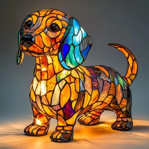 Decorative Resin Dog Table Lamp Accent Light Accent Table Lamp - Image 8